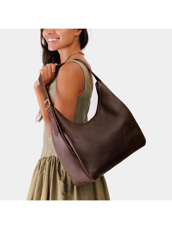 Portland Leather Handbags - Portland Leather Aspen Bag LARGE in Coldbrew NEW